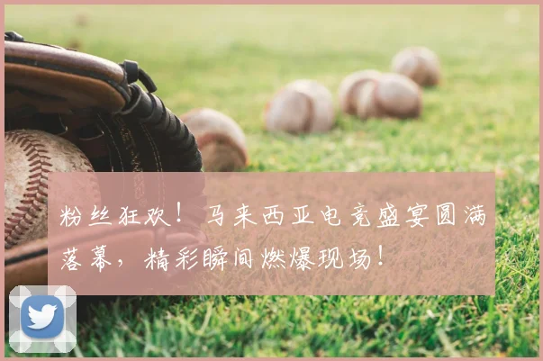 粉丝狂欢！马来西亚电竞盛宴圆满落幕，精彩瞬间燃爆现场！